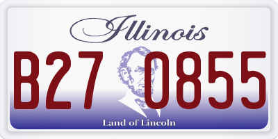 IL license plate B270855