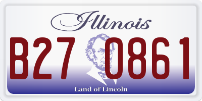 IL license plate B270861
