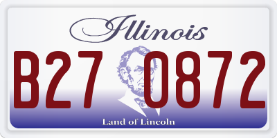IL license plate B270872