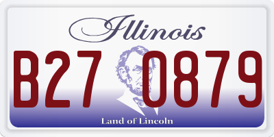 IL license plate B270879