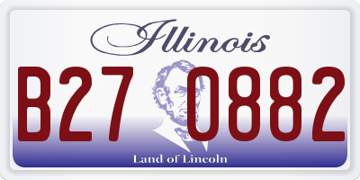 IL license plate B270882