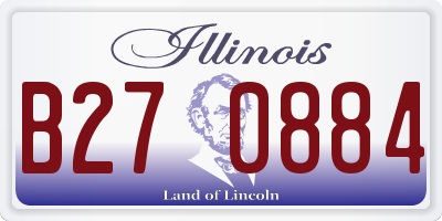 IL license plate B270884
