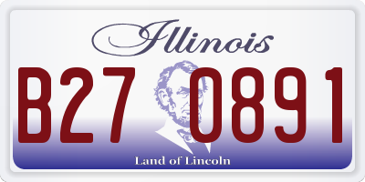 IL license plate B270891