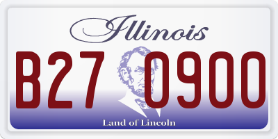 IL license plate B270900