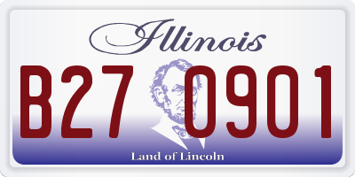 IL license plate B270901