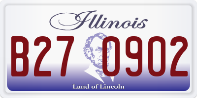IL license plate B270902