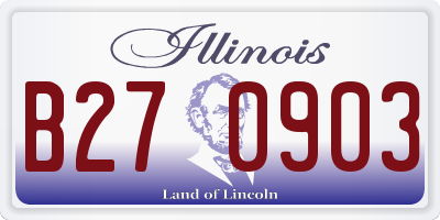 IL license plate B270903