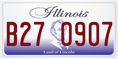 IL license plate B270907