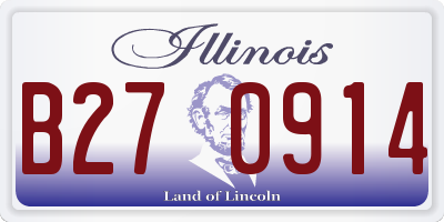 IL license plate B270914