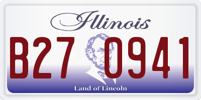IL license plate B270941