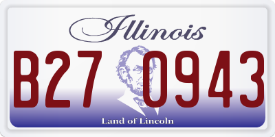 IL license plate B270943