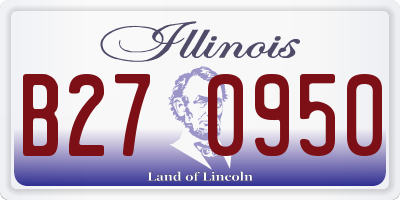 IL license plate B270950