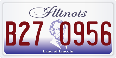 IL license plate B270956