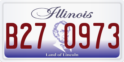 IL license plate B270973