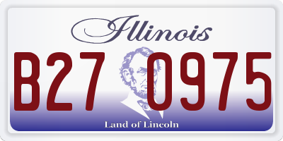 IL license plate B270975