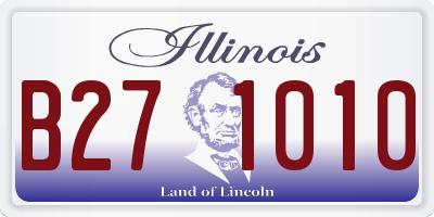 IL license plate B271010