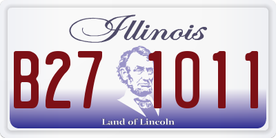 IL license plate B271011