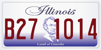IL license plate B271014