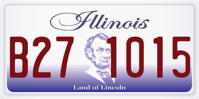 IL license plate B271015