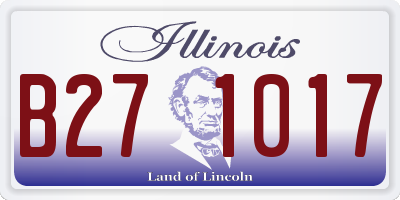 IL license plate B271017