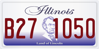 IL license plate B271050
