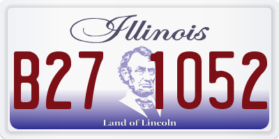 IL license plate B271052