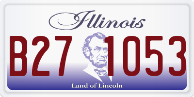 IL license plate B271053
