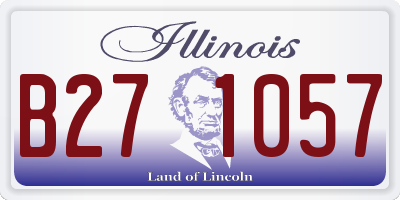 IL license plate B271057
