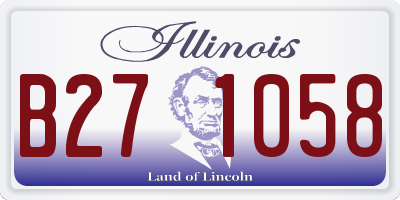 IL license plate B271058