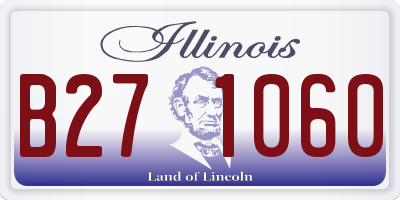 IL license plate B271060