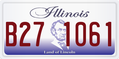 IL license plate B271061