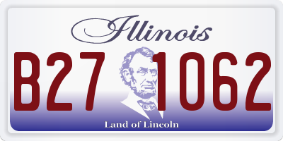 IL license plate B271062