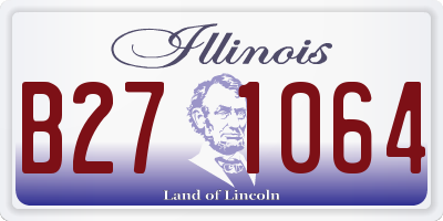 IL license plate B271064