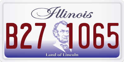IL license plate B271065