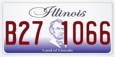 IL license plate B271066