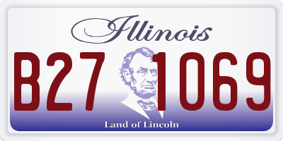 IL license plate B271069