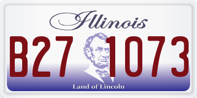 IL license plate B271073