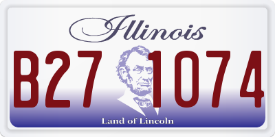 IL license plate B271074