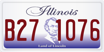IL license plate B271076
