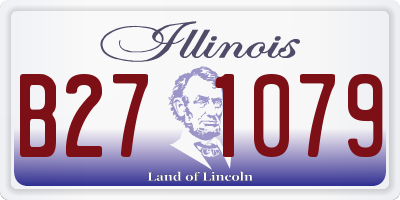 IL license plate B271079