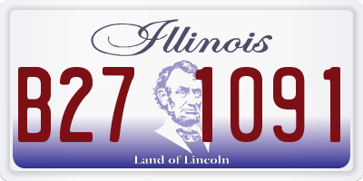 IL license plate B271091