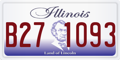 IL license plate B271093