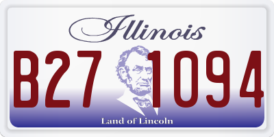 IL license plate B271094