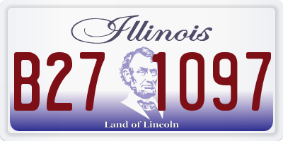 IL license plate B271097