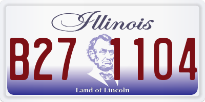 IL license plate B271104