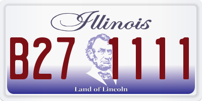 IL license plate B271111