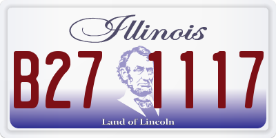 IL license plate B271117