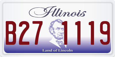 IL license plate B271119