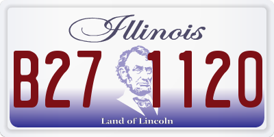 IL license plate B271120