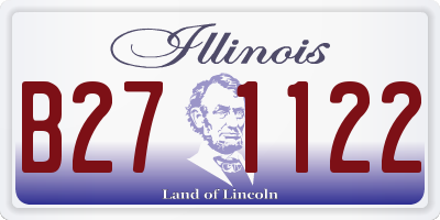 IL license plate B271122